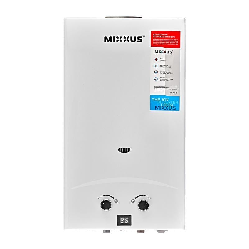Газова колонка MIXXUS GWH-0112 BASIC димохідна 20 кВт 12 л/хв Білий (OL-WH0029) - фото 3