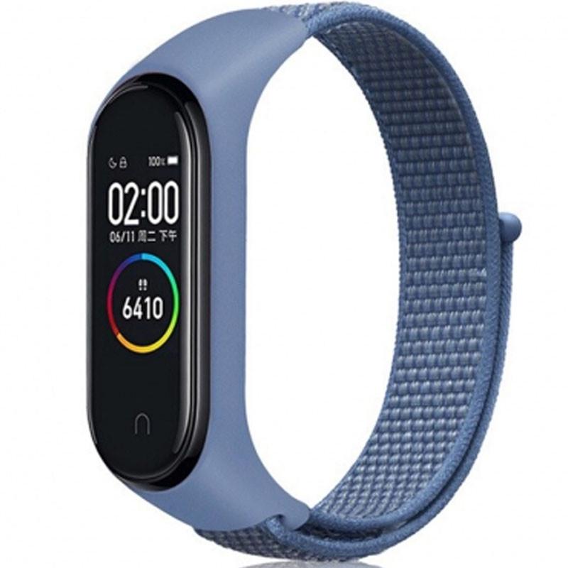 Ремінець Nylon для Xiaomi Mi Band 3/4/5/6 Блакитний (00000032379_16)