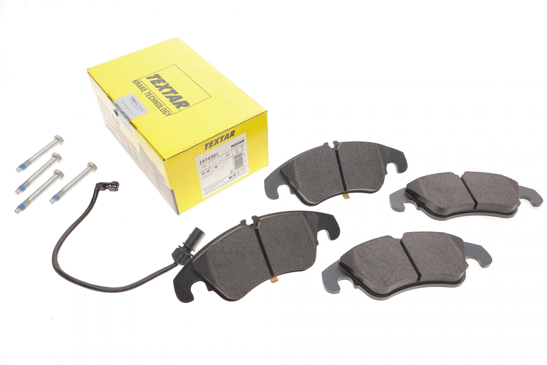 Тормозные колодки передние TEXTAR для Audi A4/A5/A7 07- Lucas с датчиком (2474301)