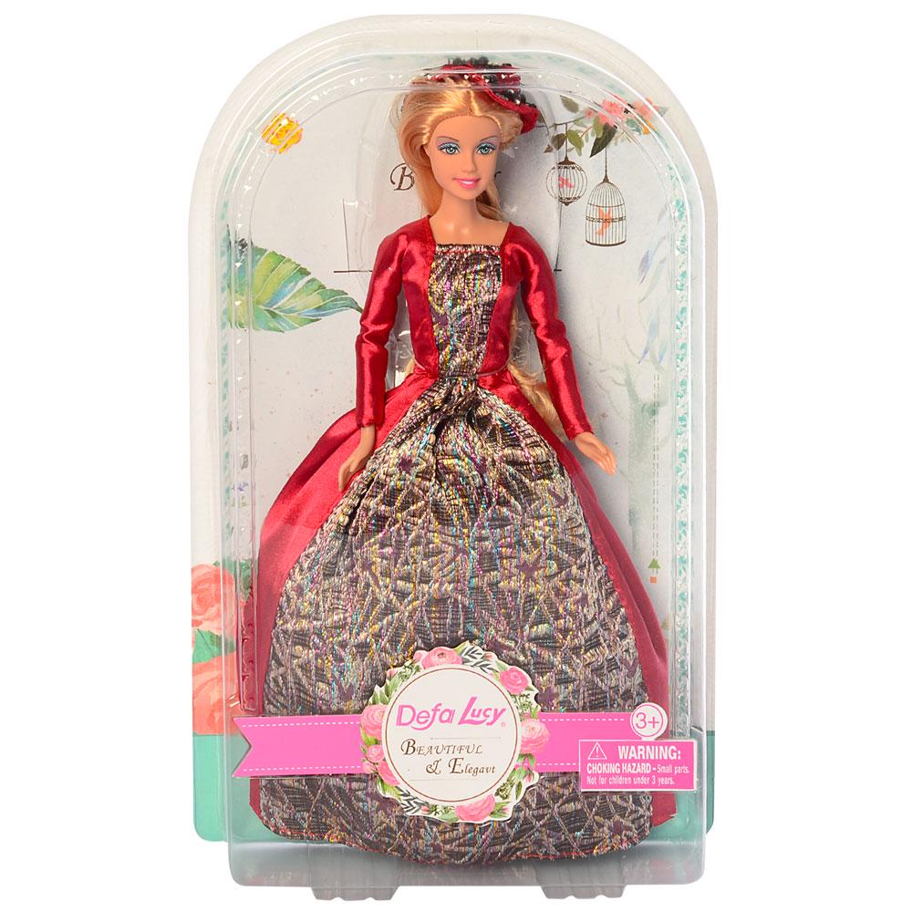 Лялька Defa в пишній сукні 29 см Червоний (8407)