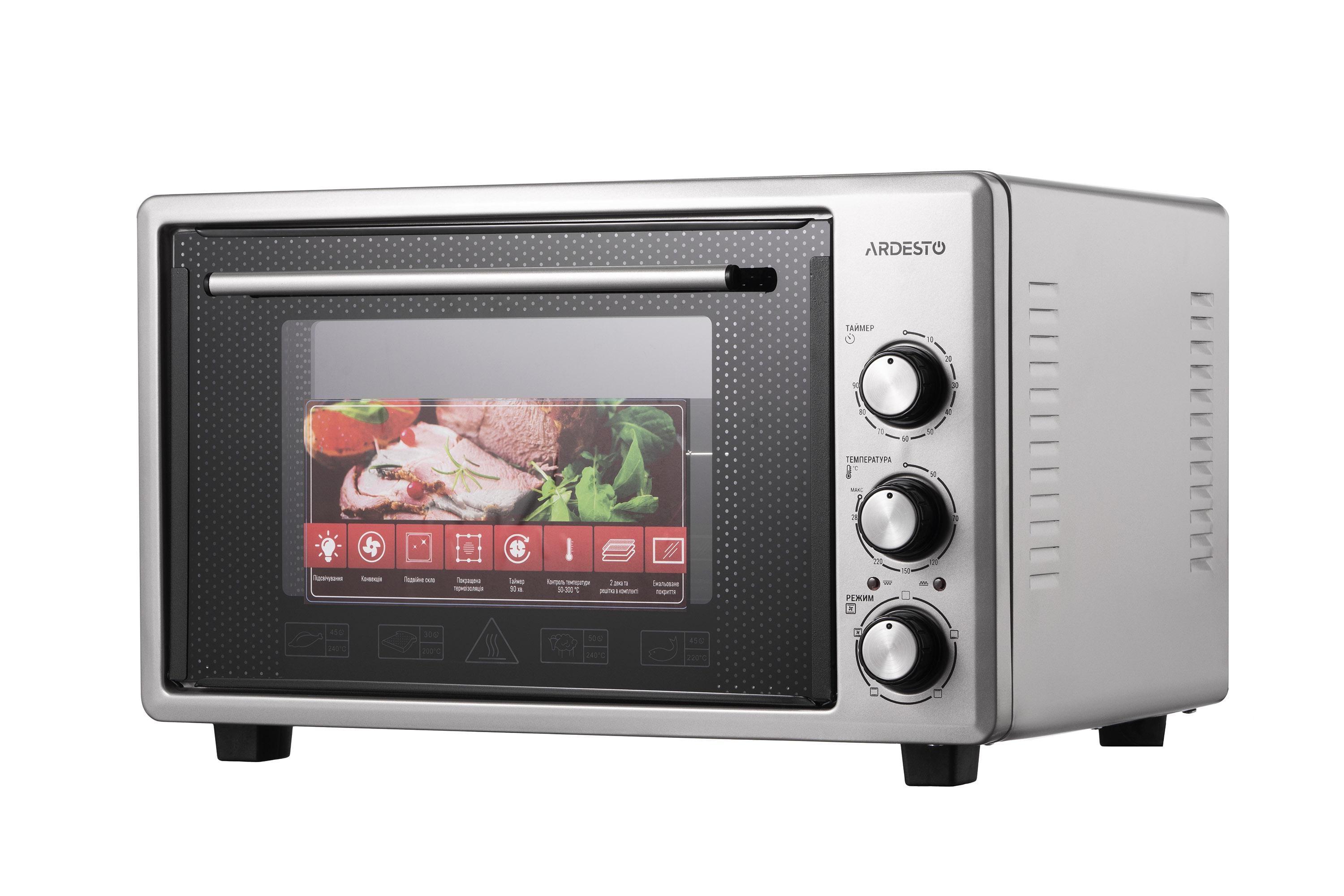 Электрическая печь ARDESTO MEO-S40FGG 40 л 1300 Вт с конвекцией Серый (34618415)