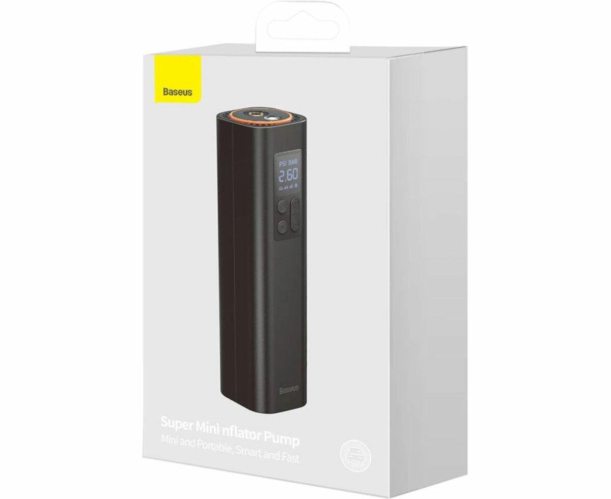 Автомобильный насос BASEUS Super Mini Inflator Pump Black - фото 5 Автомобильный насос BASEUS Super Mini Inflator Pump Black - фото 5