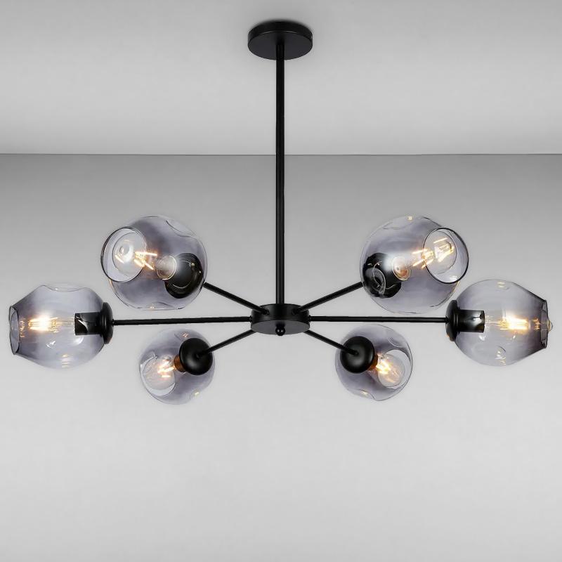 Люстра молекула подвесная Light House LS-18016-6 Черный