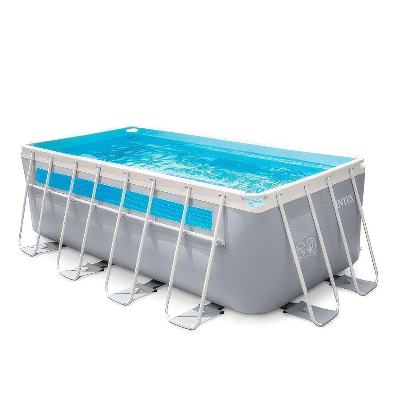 Бассейн прямоугольный каркасный Intex 26770 картриджный фильтр-насос 2006 л/час 8418 л 400х200х122 см