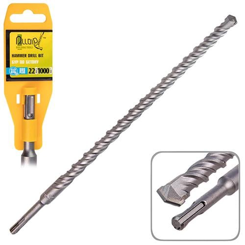 Бур по бетону Alloid SDS-plus S4 22x1000 мм (FH-221000) - фото 6