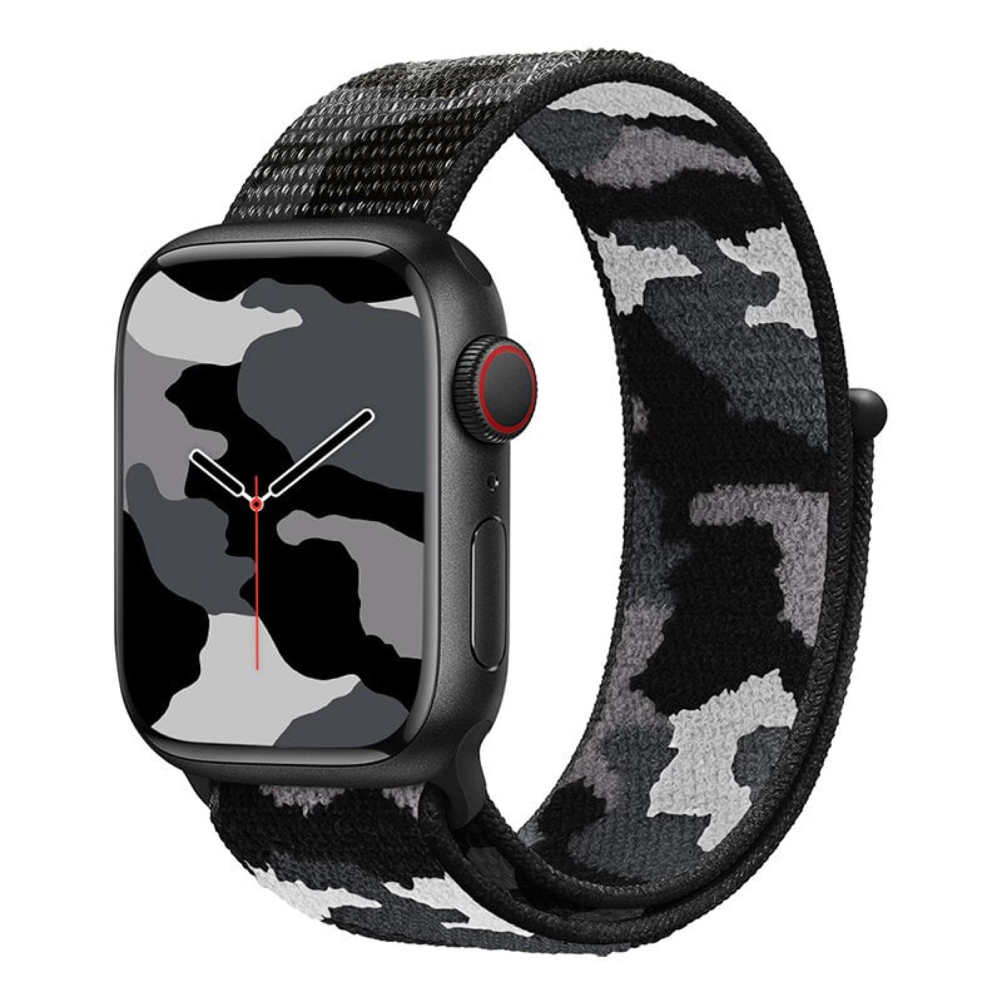 Ремінець для Apple Watch 42 мм Black Camouflage