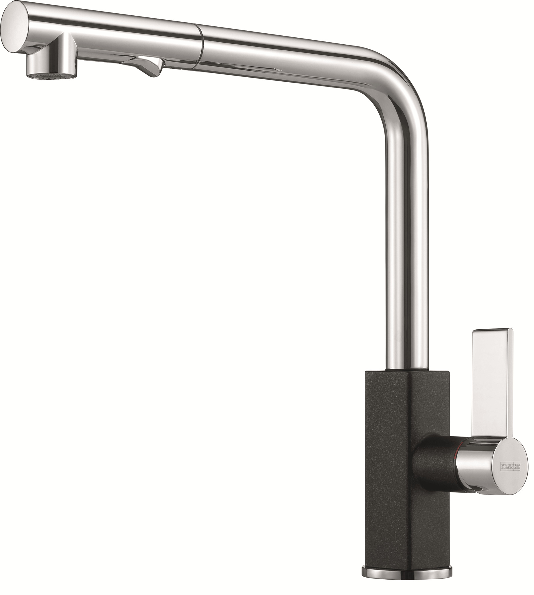 Кухонный смеситель Franke Maris Spray с выдвижным изливом и функцией душа Оникс (115.0392.382) Кухонный смеситель Franke Maris Spray с выдвижным изливом и функцией душа Оникс (115.0392.382)