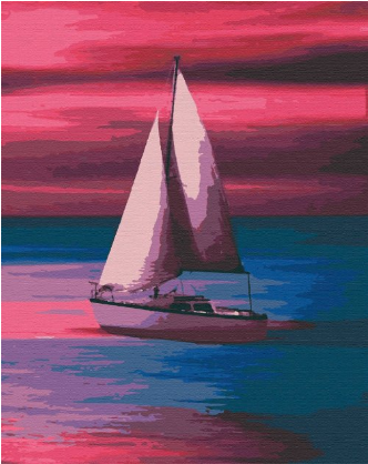 Картина по номерам Riviera Blanca Рассвет в океане 40x50 см (RB-0431)