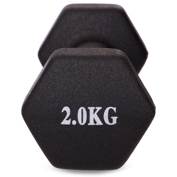 Гантелі для фітнесу TA-0001 2 кг Чорний (56508033) - фото 3 Гантелі для фітнесу TA-0001 2 кг Чорний (56508033) - фото 3