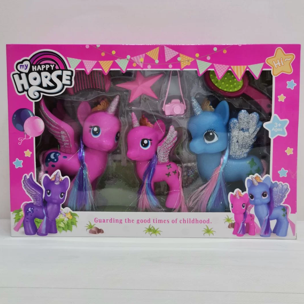 Набор детских игровых фигурок My Little Pony с аксессуарами и крыльями (28443782)
