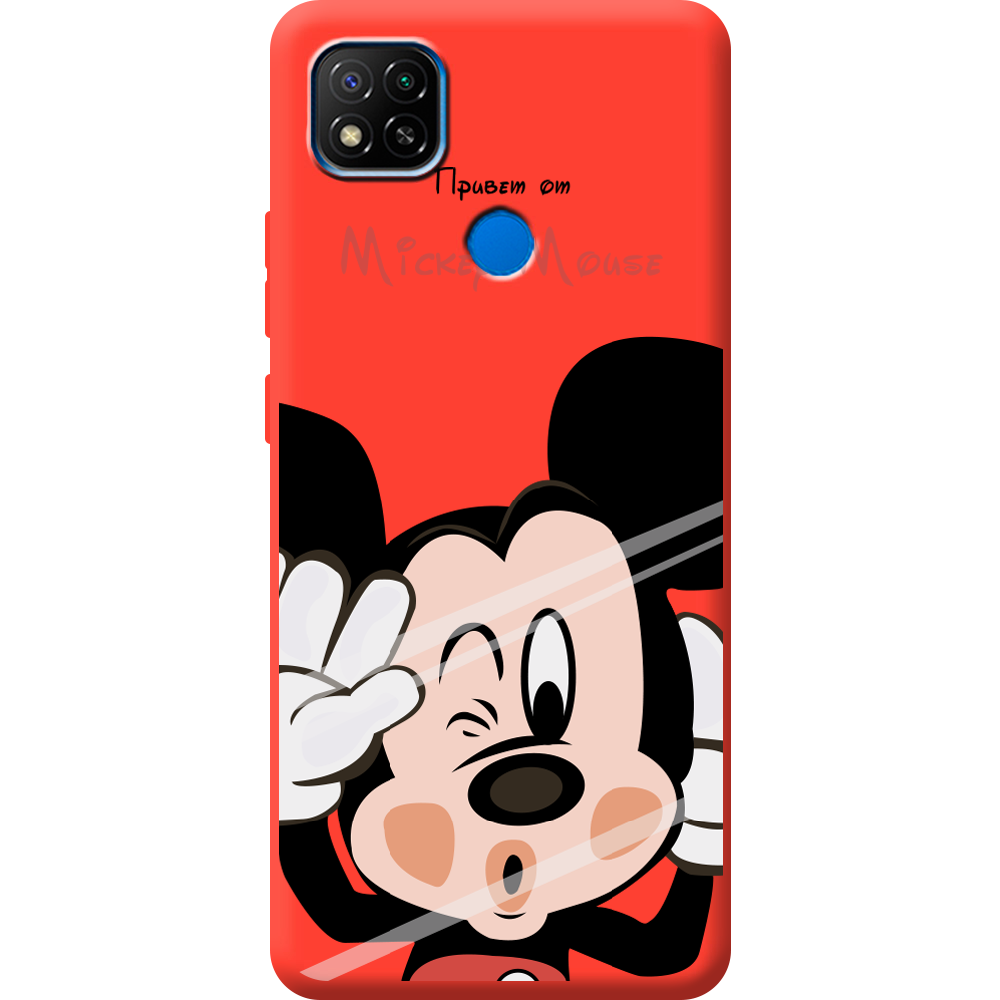 Чехол BoxFace Xiaomi Redmi 9C Mister M Красный силикон (40879-cc58-44021)