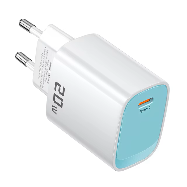 Зарядний пристрій Toocki USB C PD 20w 1 Type-C Блакитний (TCT20-04EUSIBLU20)