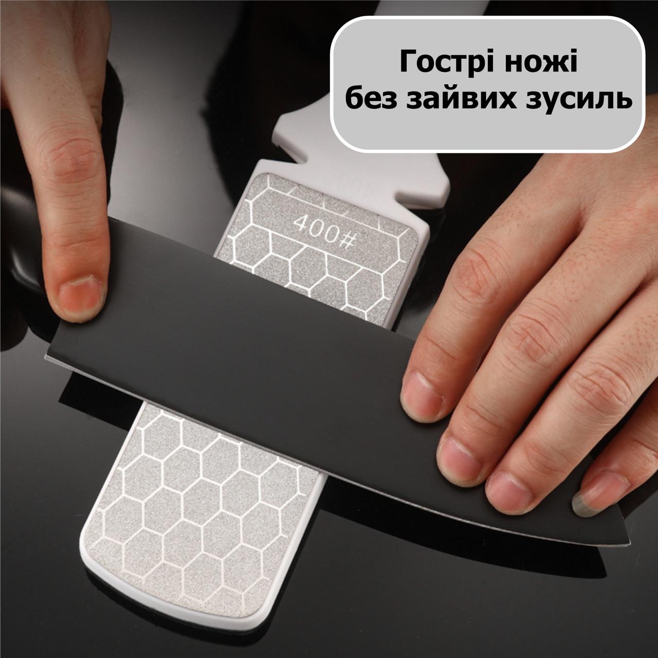 Точильный камень 400/1000 grit грубая и финишная заточка двухсторонний алмазный (137932) - фото 3 Точильный камень 400/1000 grit грубая и финишная заточка двухсторонний алмазный (137932) - фото 3