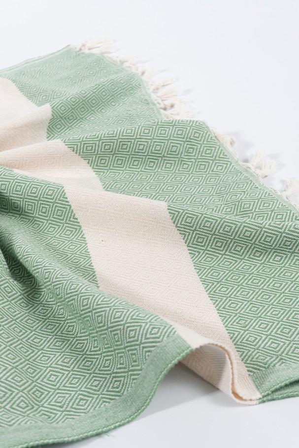 Рушник пляжний Peshtemal Elmas 100х180 см Зелений (26498191) - фото 3