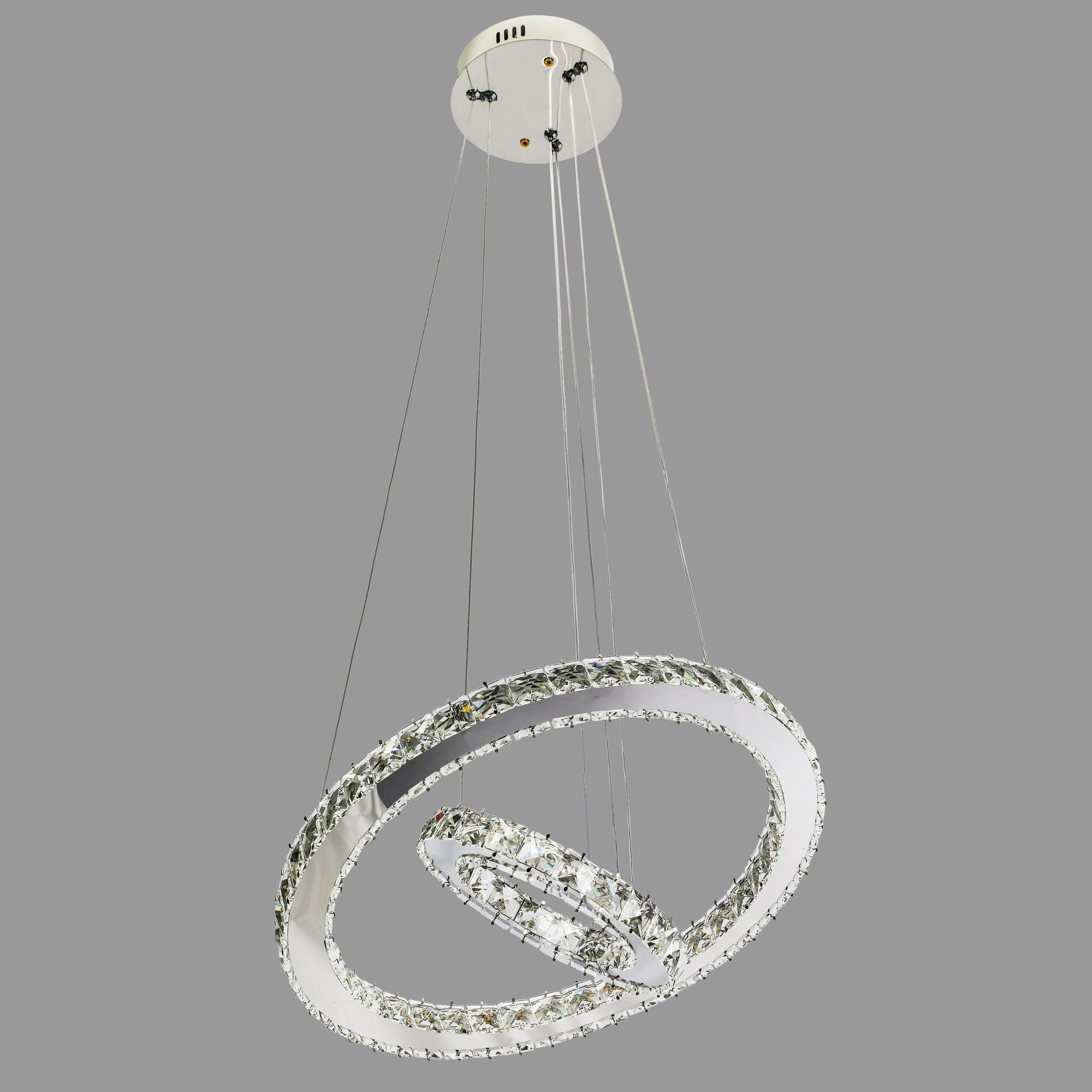 Люстра CRYSTAL арт-деко Серебряный/Хром (802-L7162 CH)