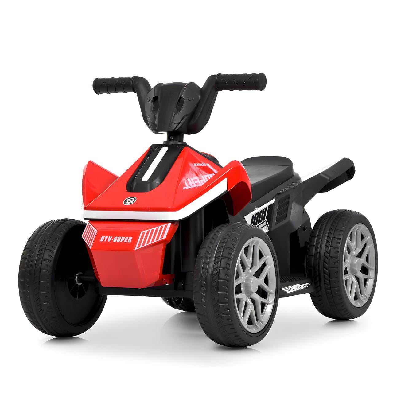 Детский электроквадроцикл Bambi Racer M 6362E-3 2 мотора 35W 6V 4 5AH Bluetooth колеса EVA светло-Красный (38136754)