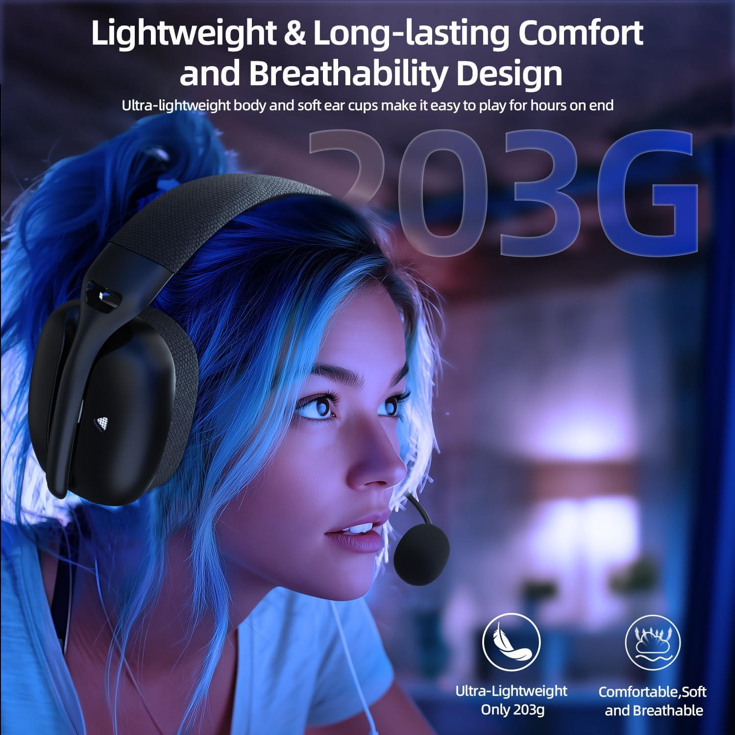 Наушники беспроводные Attack Shark L80 Pro Black - фото 7 Наушники беспроводные Attack Shark L80 Pro Black - фото 7