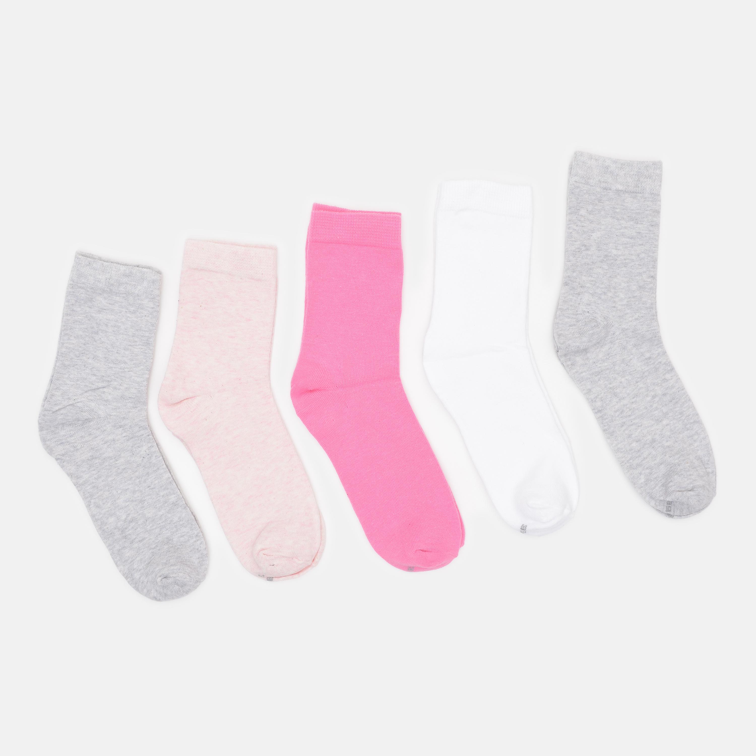 Носки C&A 5 пар р. 39-42 Белый/Серый/Розовый (2109225121)