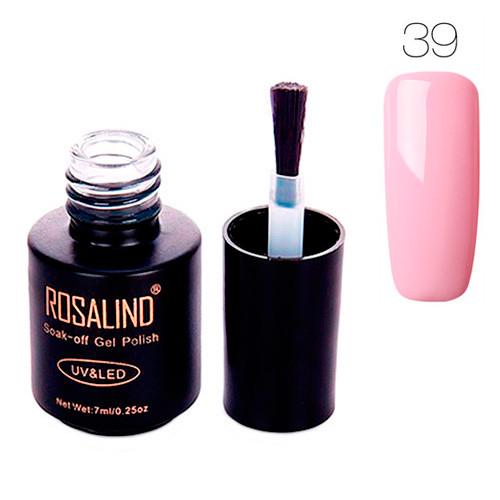 Гель-лак для ногтей маникюра Rosalind 7 мл шеллак для UV LED 39 Light Pink (312849) Гель-лак для ногтей маникюра Rosalind 7 мл шеллак для UV LED 39 Light Pink (312849)