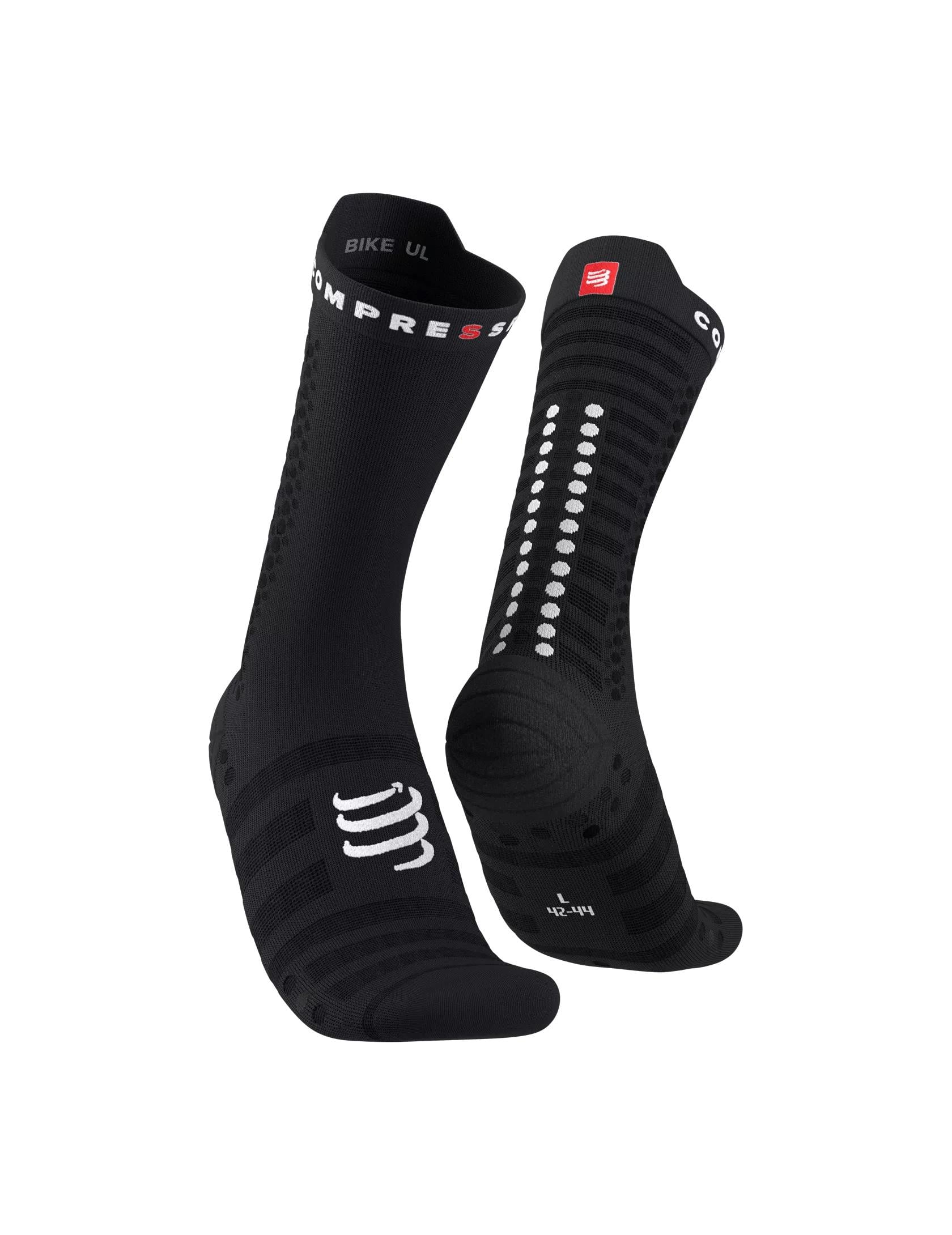 Носки Compressport Pro Racing Socks V4.0 Ultralight Bike T3 Black/White