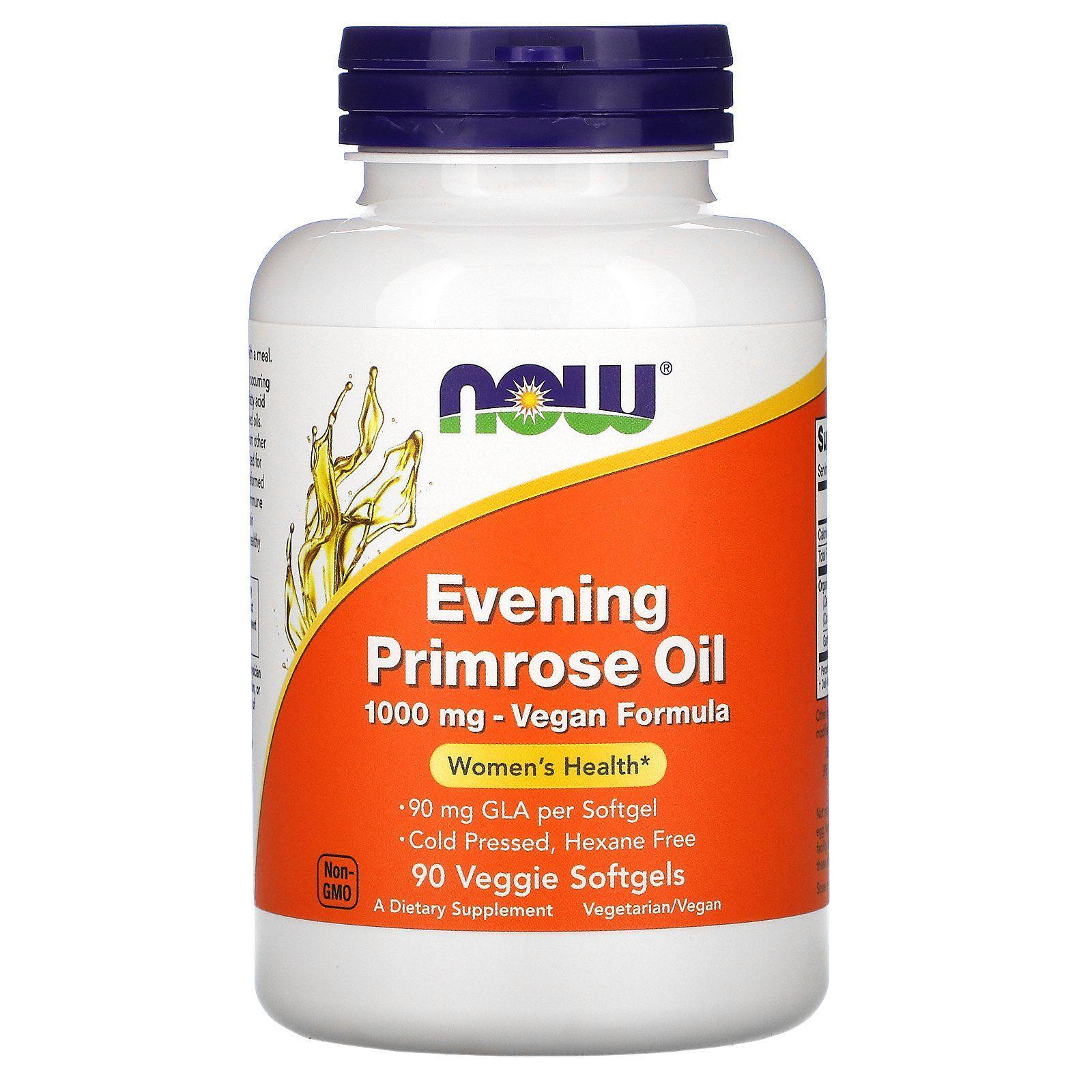 Масло вечерней примулы NOW Foods Evening Primrose Oil 1000 mg 90 Veg Caps