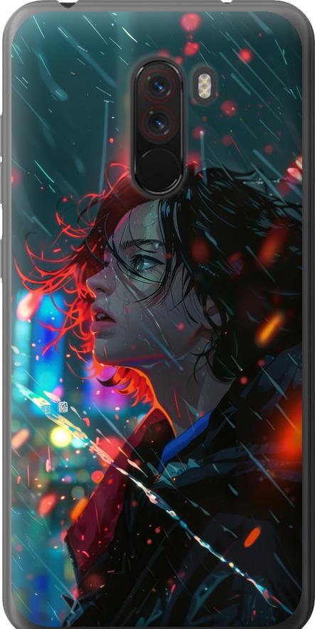 Чехол на Xiaomi Pocophone F1 Ночные огни (6096t-1556-42517)