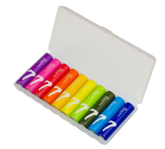 Батарейки ZMI Alkaline Battery ZI7 Rainbow AAA 10 шт. - фото 1