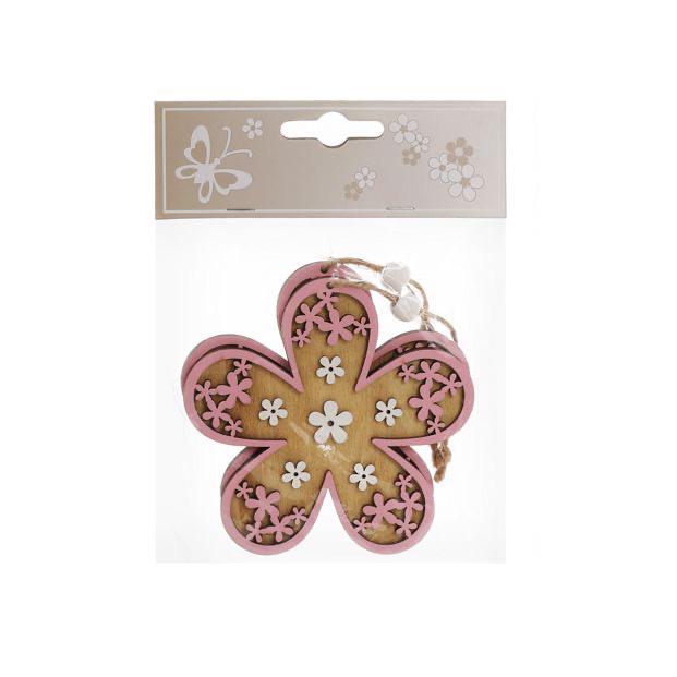 Декор на підвісі BonaDi Квітка 10 см 2 шт Рожевий (781-925) - фото 3 Декор на підвісі BonaDi Квітка 10 см 2 шт Рожевий (781-925) - фото 3