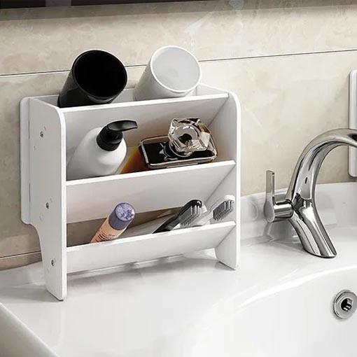 Полиця для ванної настільна з дерева Дженілюкс Зефір (ВНО-000620)