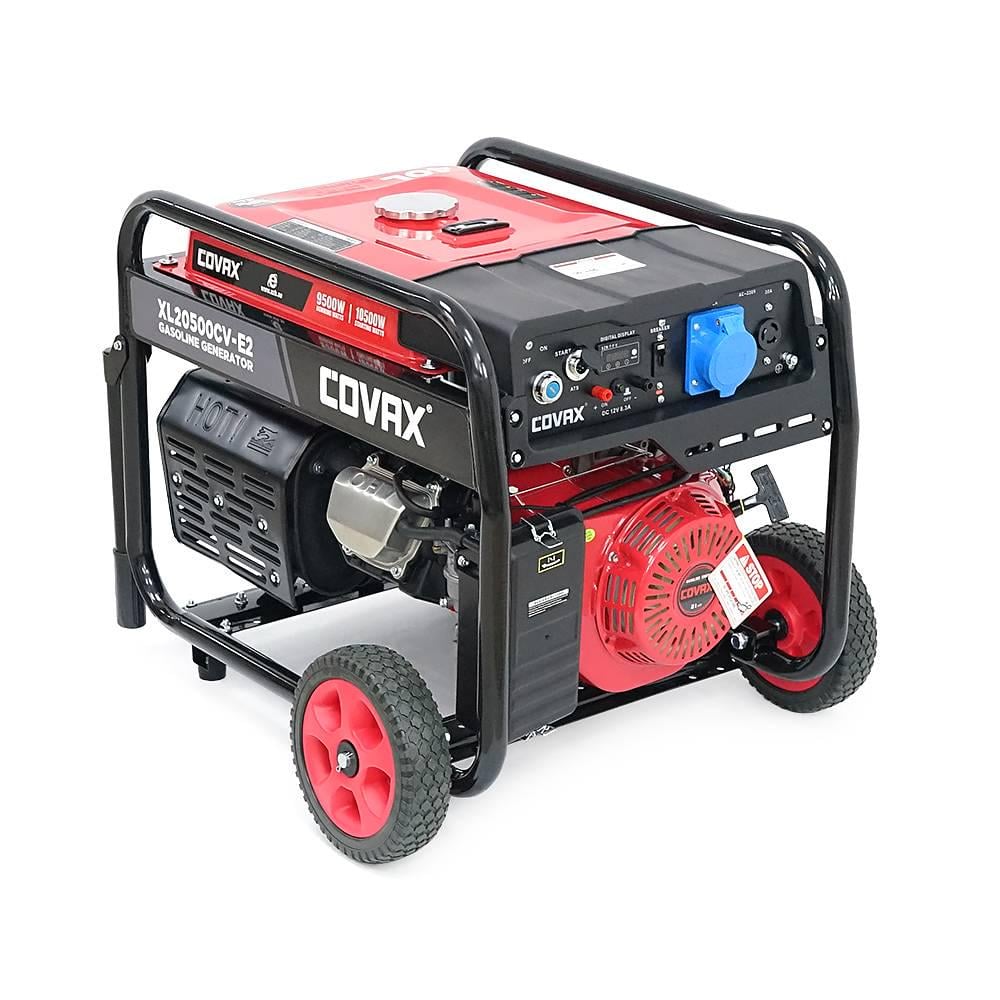 Генератор бензиновий Covax XL20500CV-E2 9,5kW однофазний 220V 50Hz DC12V 21HP Electric Starter tank 25L 710x535x555 мм (39150)