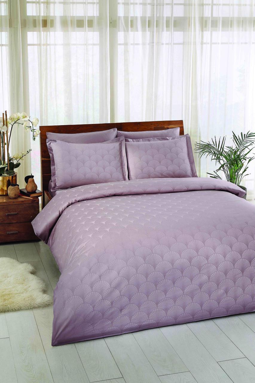Постельное белье TAC жаккард Cross lila евро Лиловый (2000022170130)