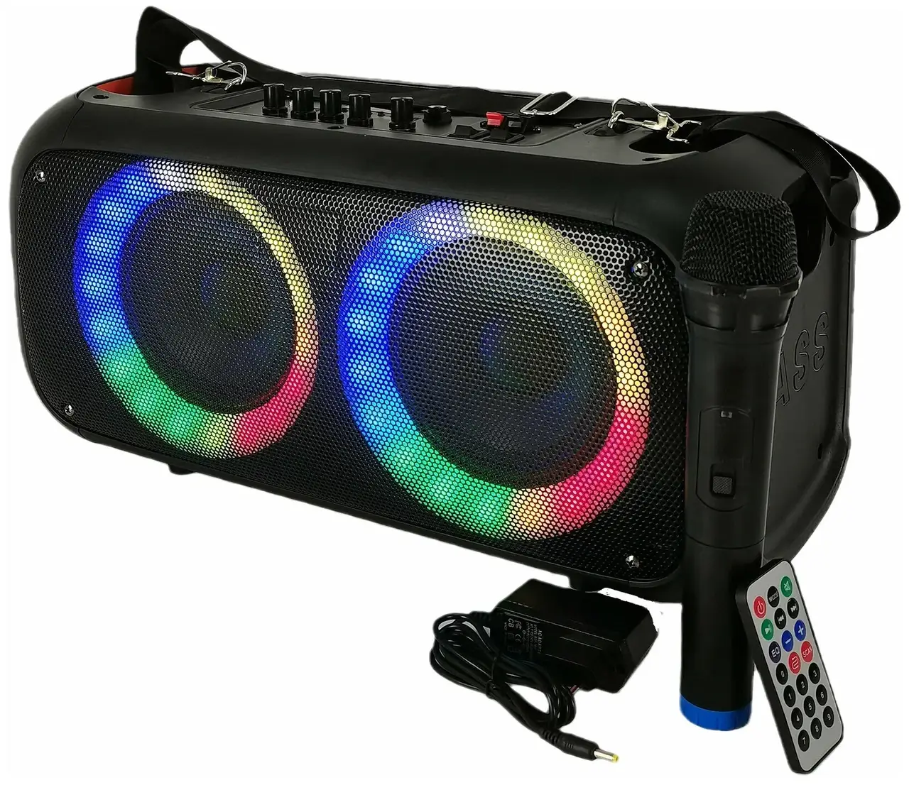Колонка беспроводная RX-6248 Bluetooth с караоке микрофоном и пультом
