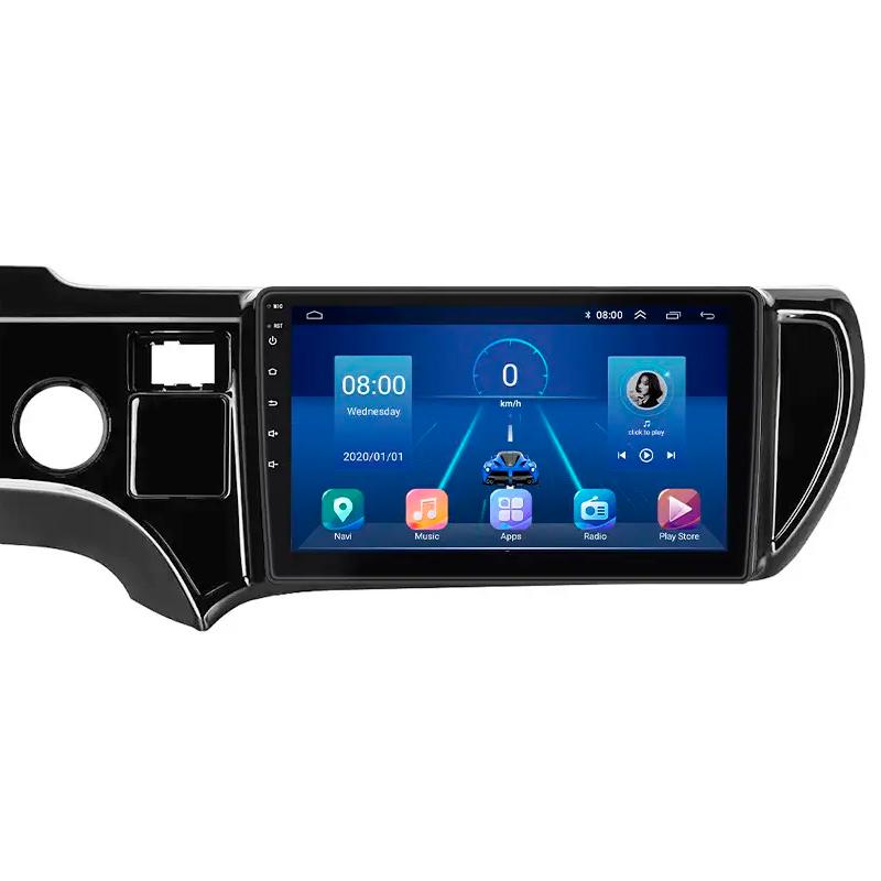 Автомагнитола штатная Lesko Top для Toyota Aqua I 2011-2014 г. 4G/Wi-Fi/GPS 6/128 GB 9" (10875-61218)