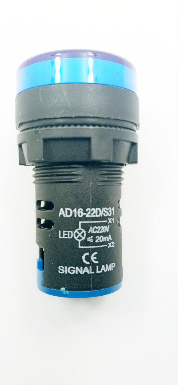 Індикатор світлодіодний Daier AD-16-22DS d 22 мм 220V гвинт Синій (34382) Індикатор світлодіодний Daier AD-16-22DS d 22 мм 220V гвинт Синій (34382)