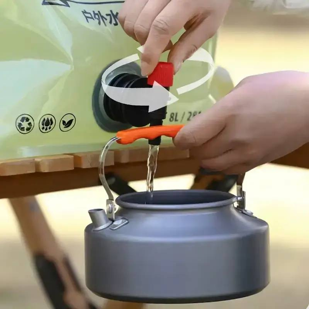 Сумка для зберігання води Water bag 8 л Зелений (5958) - фото 6