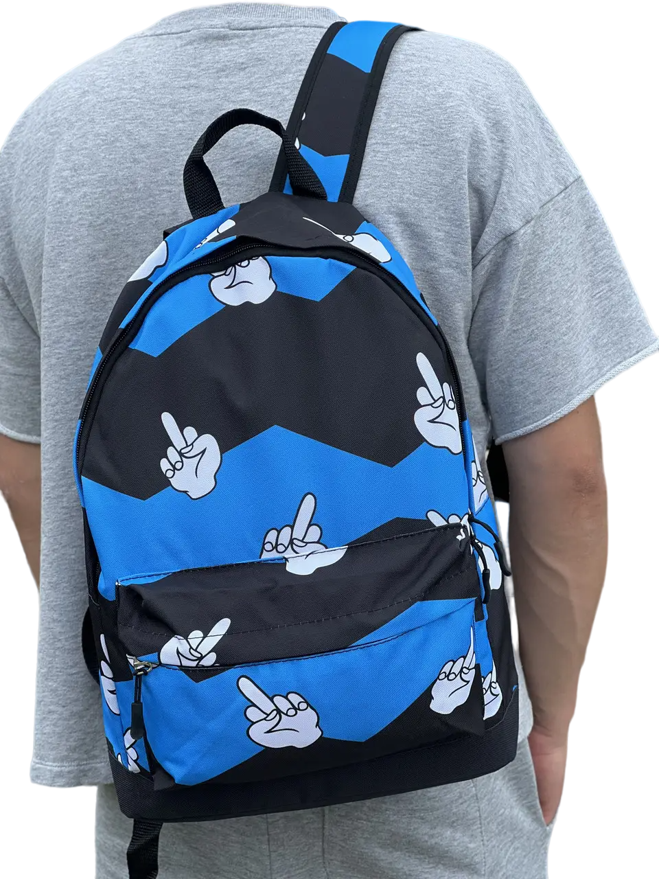 Городской рюкзак Tobeyou с принтом Синий (396024507)