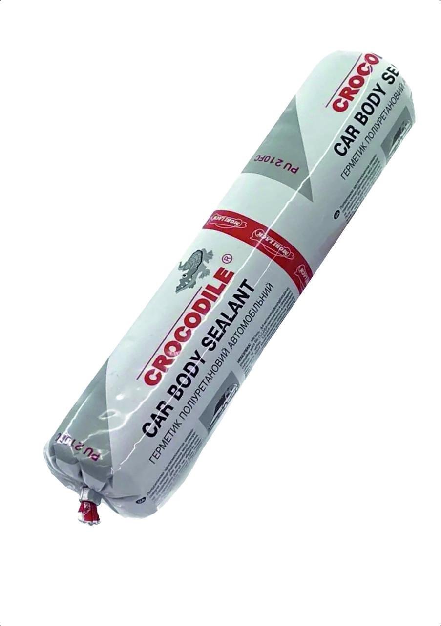 Герметик полиуретановый Crocodile колбаса для швов 600 мл Серый (28716403)
