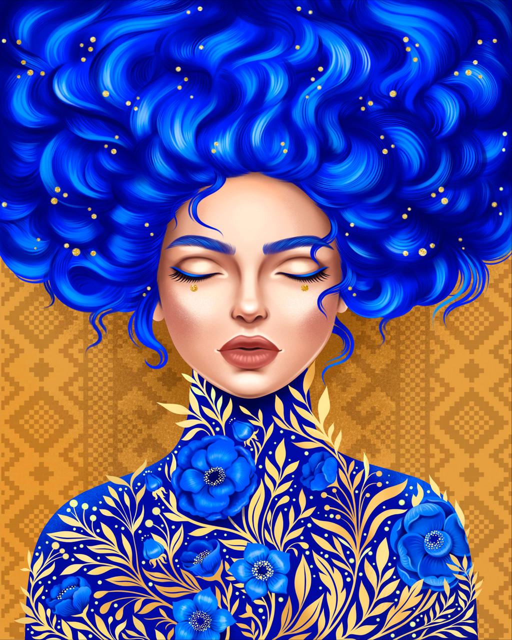 Алмазна мозаїка патріотична Santi Гармонія душі на підрамнику 40х50 см (954452)