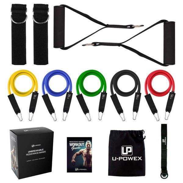 Набір еспандерів U-Powex Home Gym книжка з вправами та фітнес гумки з навантаженням 68 кг 5 шт. (26607014) - фото 3 Набір еспандерів U-Powex Home Gym книжка з вправами та фітнес гумки з навантаженням 68 кг 5 шт. (26607014) - фото 3