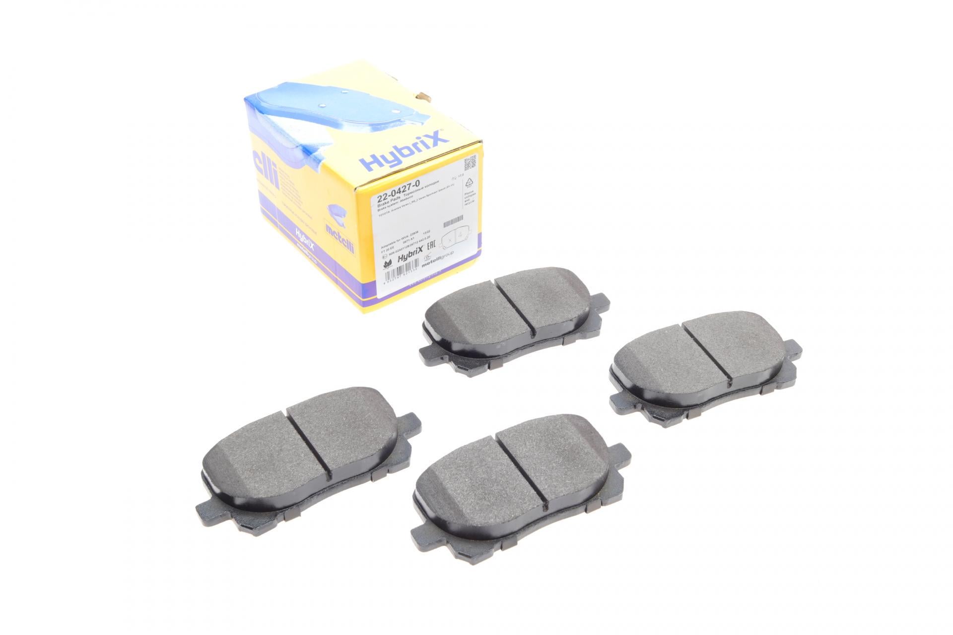 Колодки тормозные передние METELLI 22-0427-0 Toyota Avensis Verso 2.0/2.0D 01-09