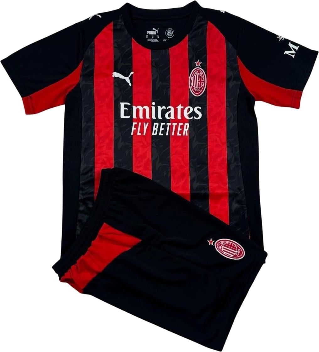 Футбольная форма Милан 2025-2026 домашняя S Черно-красный (F0245)