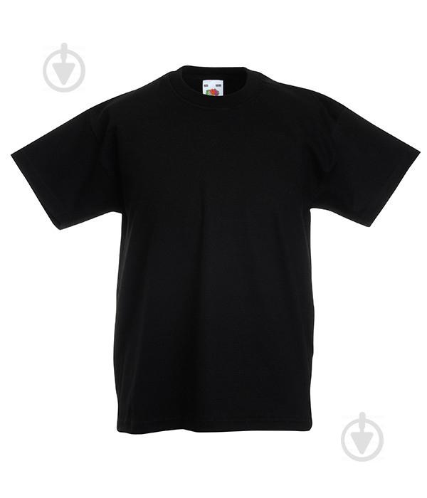Футболка Fruit of the Loom Valueweight 152 см Черный (061033036152)