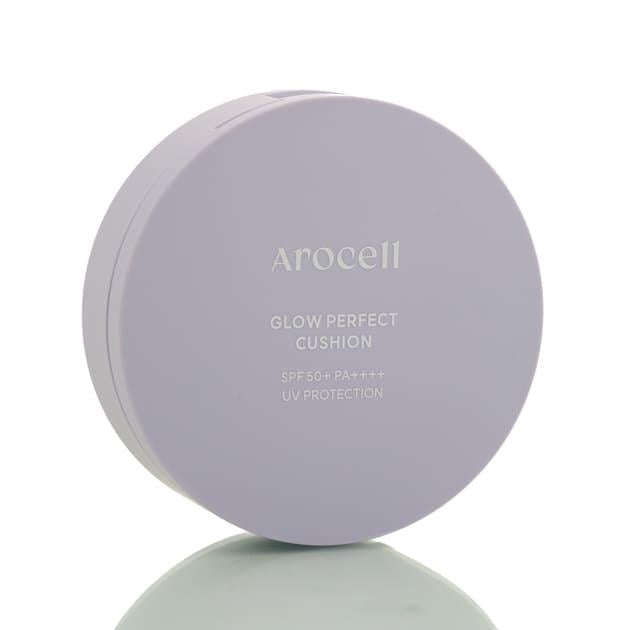 Тональный кушон Arocell Glow Perfect Cushion Light Beige 21 SPF50+ PA+++ с эффектом сияния 15 г (33777622)
