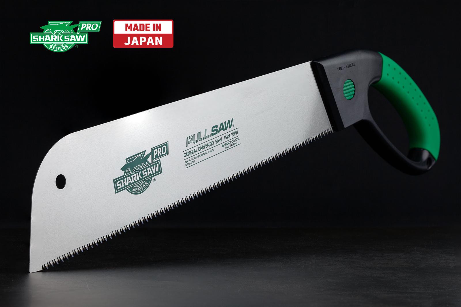 Пила по дереву Takagi Shark Saw Pro ручная 10 TPI 380 мм (102147) - фото 7