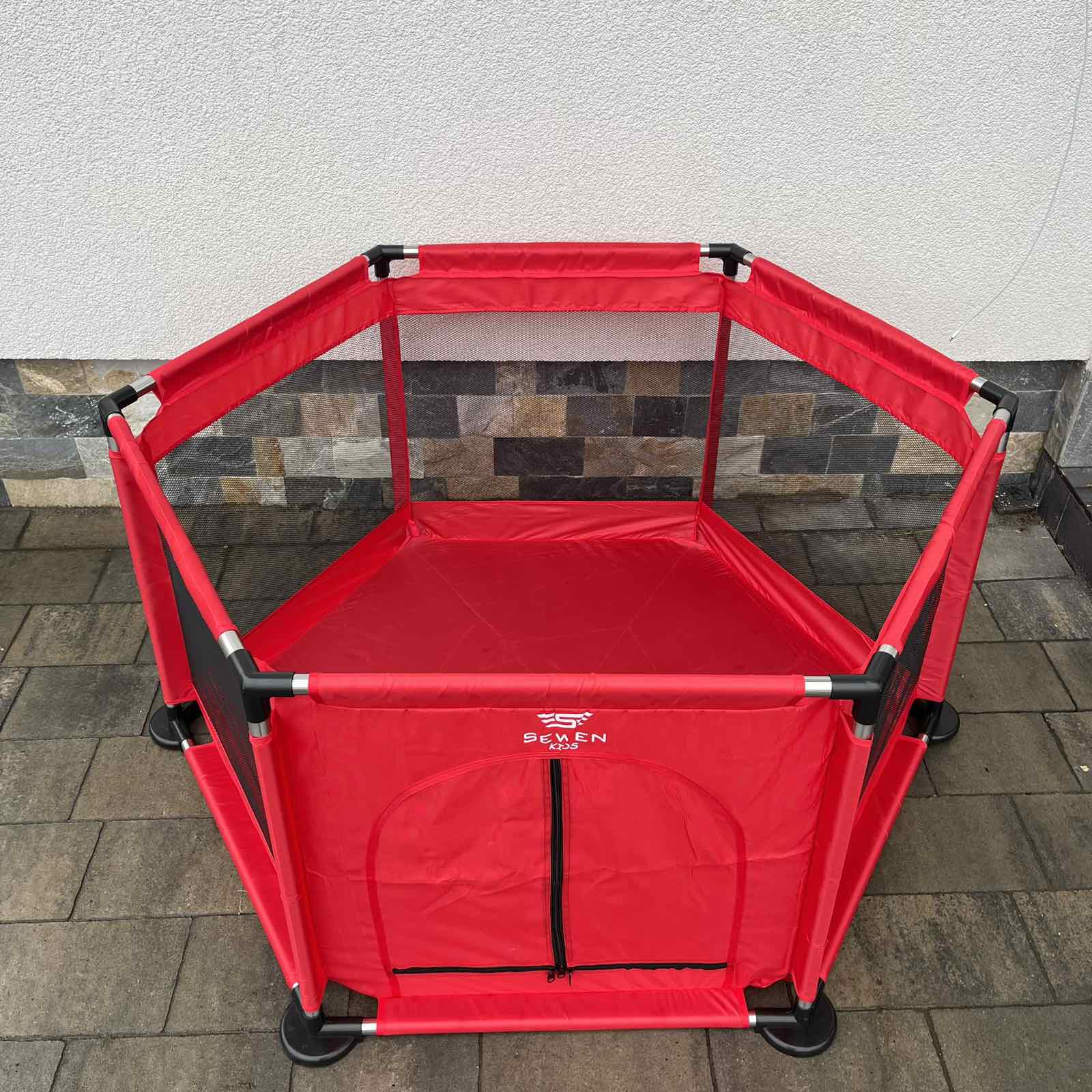 Манеж дитячий Sewen Червоний (10058301) - фото 4 Манеж дитячий Sewen Червоний (10058301) - фото 4