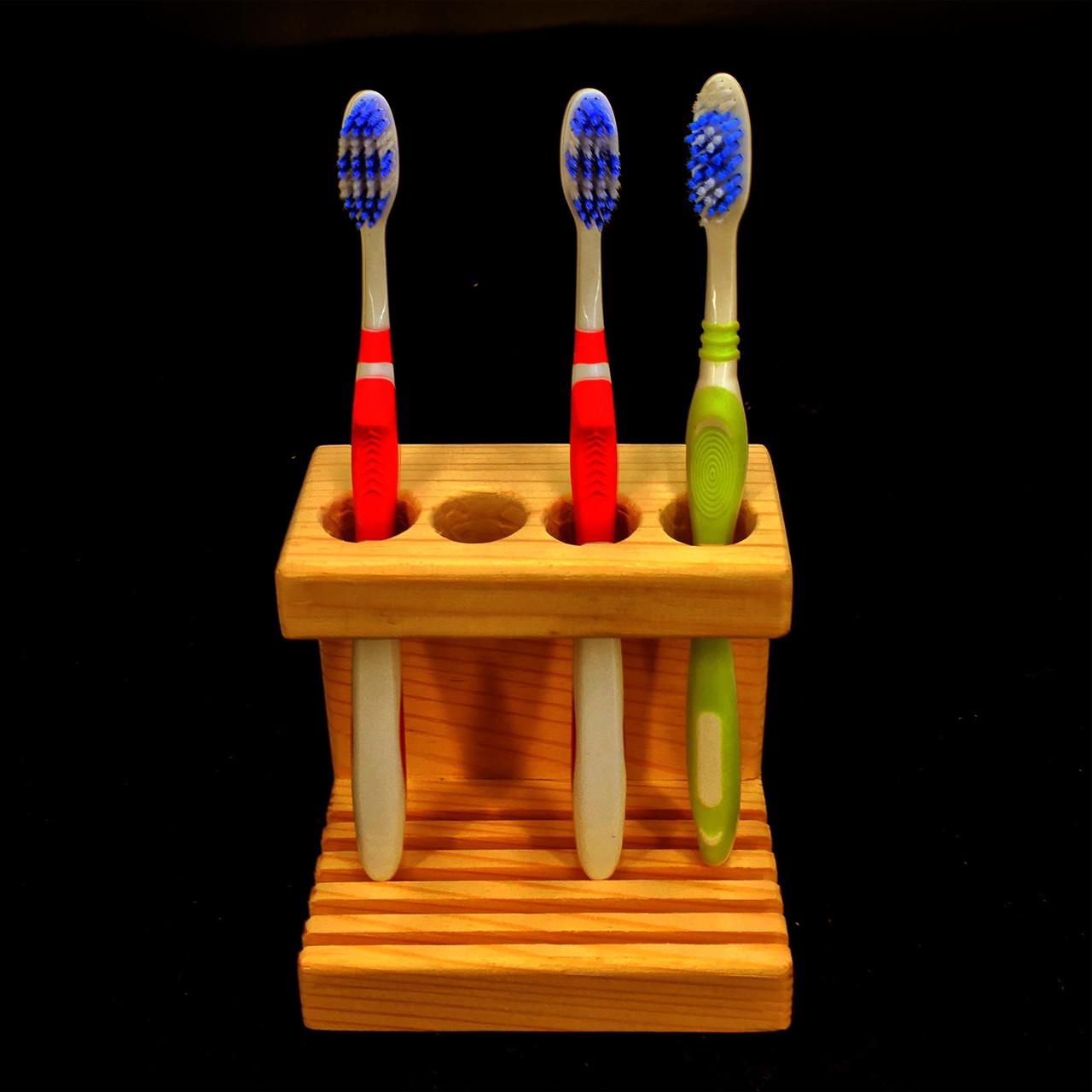 Органайзер для зубных щеток из дерева Танит Карри (ОЗЩ-002403) - фото 3 Органайзер для зубных щеток из дерева Танит Карри (ОЗЩ-002403) - фото 3
