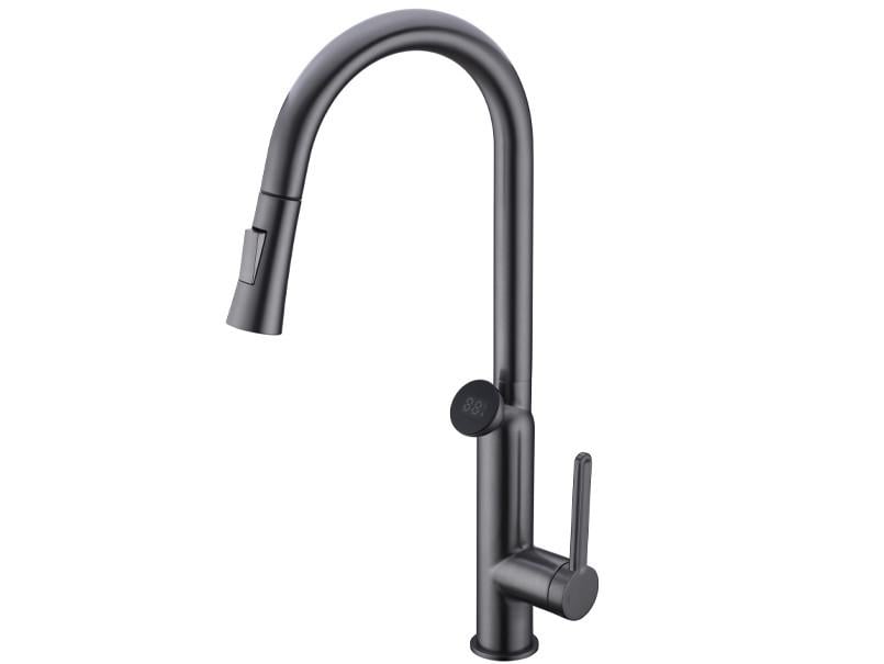 Смеситель для мойки вытяжная воронка AIM DG16057-S Gun Grey