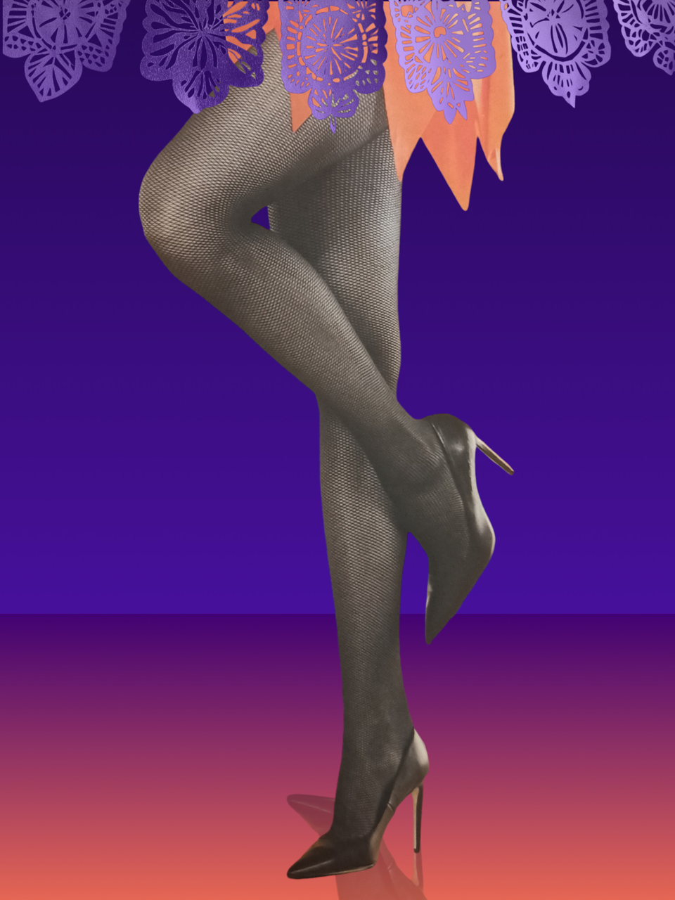 Колготки в сетку на Хэллоуин 30 den M р. 42-44 Черный (L0111) - фото 2 Колготки в сетку на Хэллоуин 30 den M р. 42-44 Черный (L0111) - фото 2