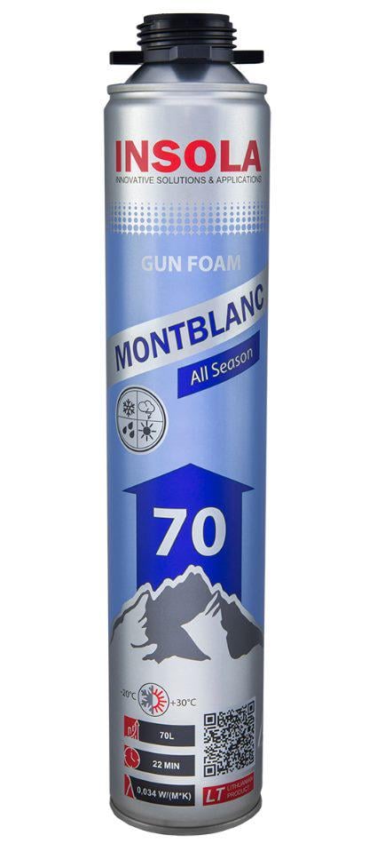 Піна монтажна INSOLA Montblanc All Season 870 мл