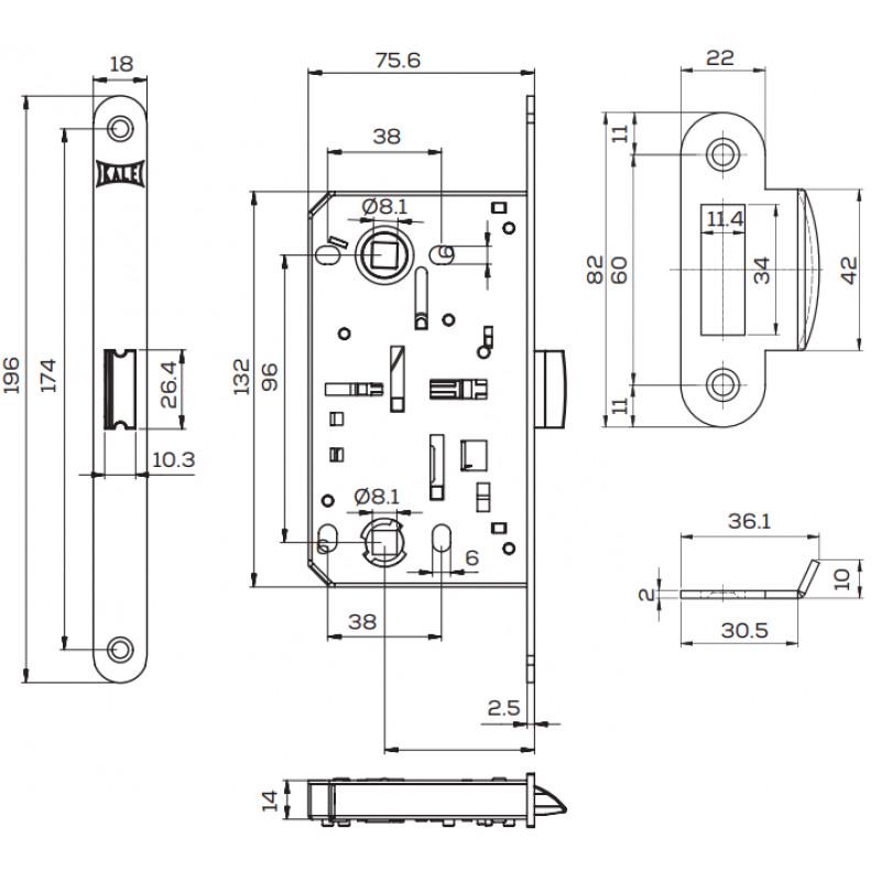 Замок 219 межкомнатный WC межкомнатный латунь (1-30200) - фото 2 Замок 219 межкомнатный WC межкомнатный латунь (1-30200) - фото 2